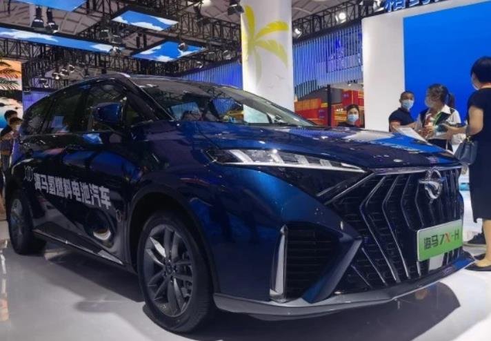 海馬7X-H實(shí)車現(xiàn)身，氫燃料電池MPV